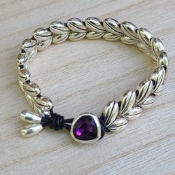 ESPIGA - UNO DE 50 STYLE BRACELET (Purple Crystal)