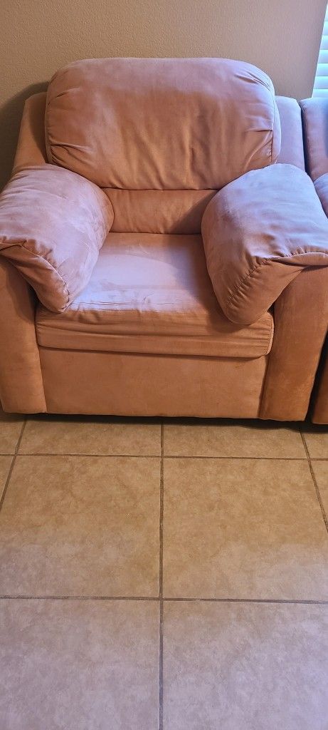 Sofa, Loveseat, Chair, Ottoman And Lamp