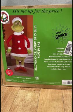 The Grinch 6 Ft Animated