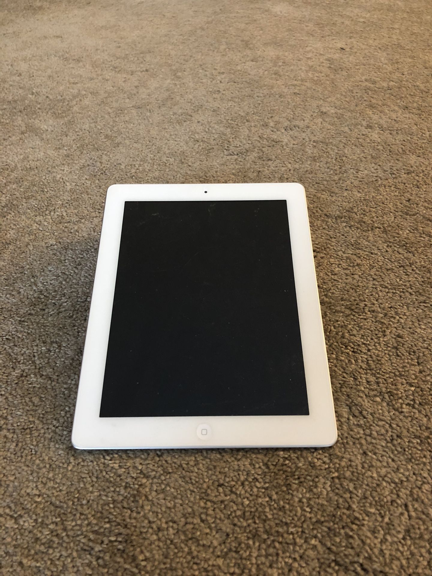 iPad with charger