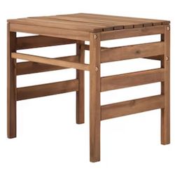 Brand New Acacia Wood Side Table