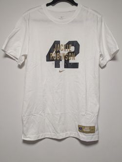 Nike 1947 Jackie Robinson 42 White T-Shirt Men's Size Small HJ3458-121