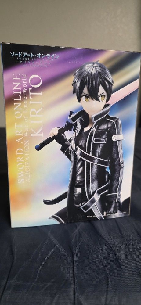 Banpresto Sword Art Online Alicization War Of Underworld Kirito Figure black
