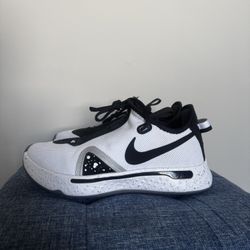 Nike PG 4 Paul George Men's Sneakers White/Black/Oreo, Size 8