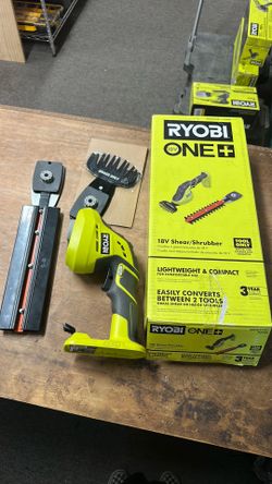 RYOBI ONE+ 18V Cordless Grass Shear and Shrubber Trimmer (Tool Only)
