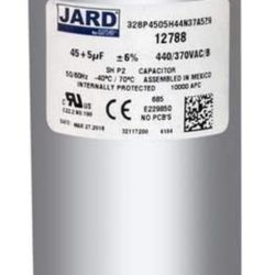 Dual Run Capacitor 45+5 370/440 vac Dual Run Cap Central AC