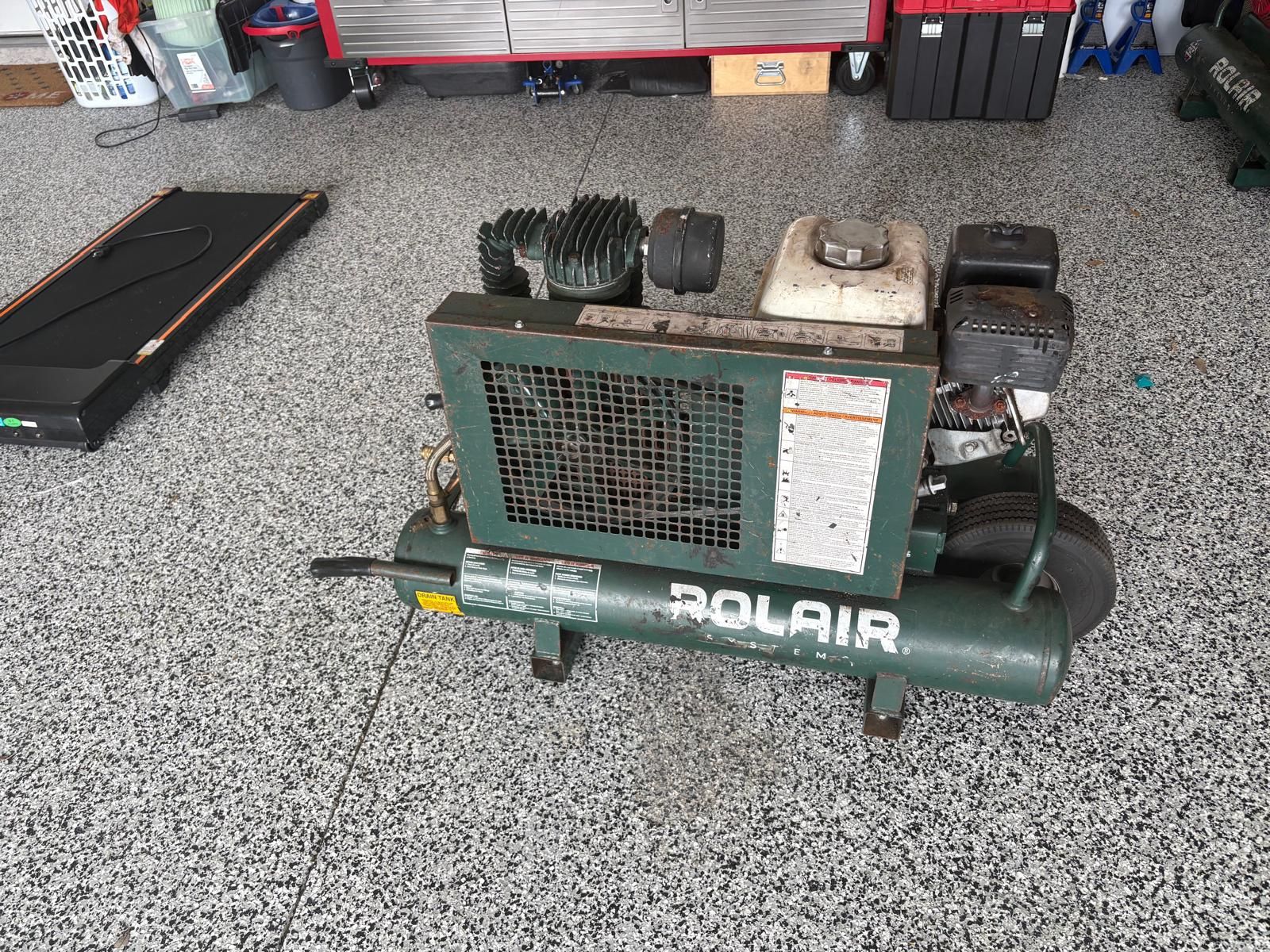 Rolair Gas Air Compressor