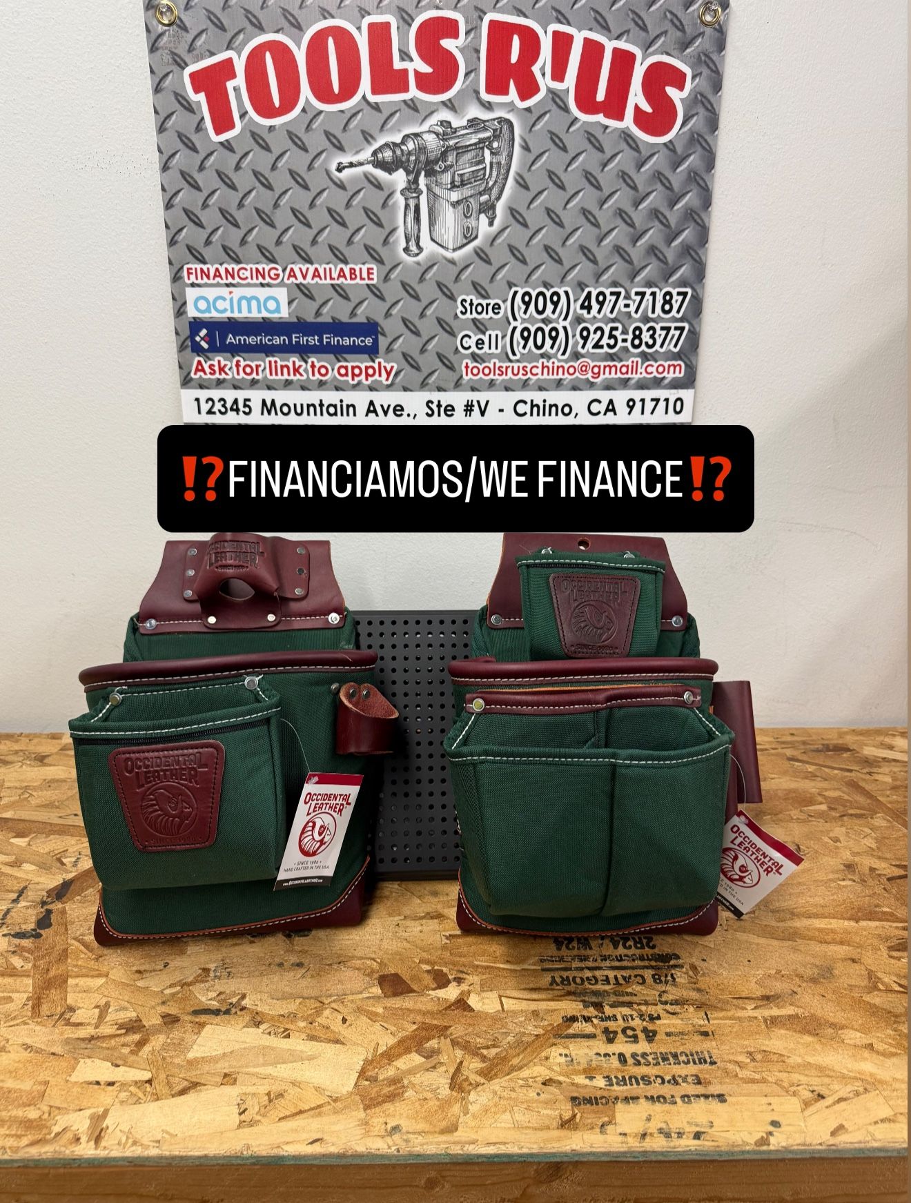 8585OCCIDENTAL LEATHER Heritage FatLip Tool Bags(SOLO POUCHES) **(FINANCIAMOS/WE FINANCE)**