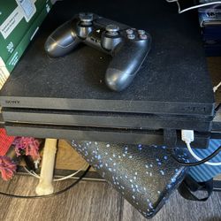 PS4 Pro With Two Controllers 