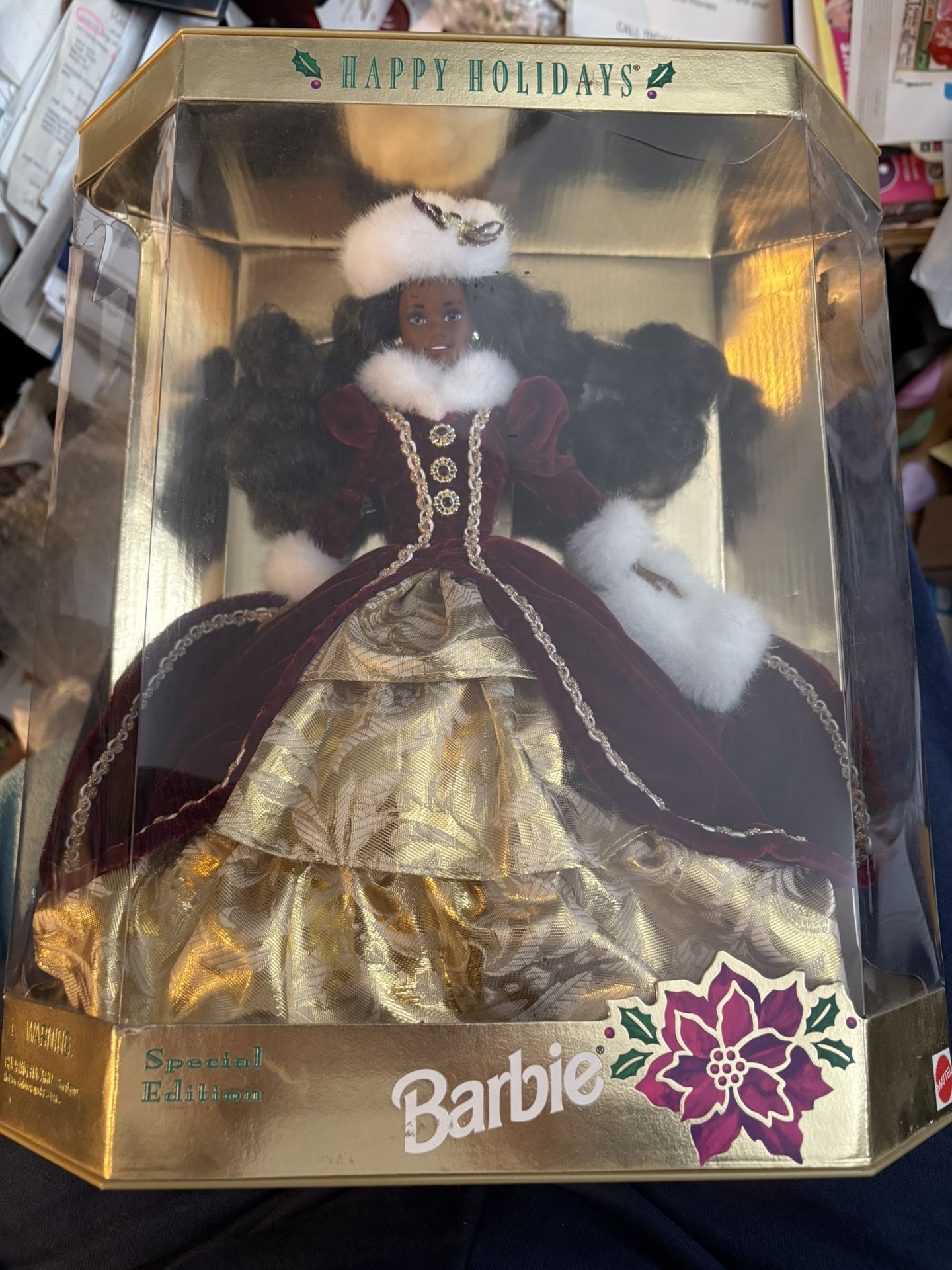 Happy Holidays Barbie 1996- New
