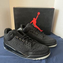 Nike Air Jordan 3 Retro Flyknit Black (size 13) 