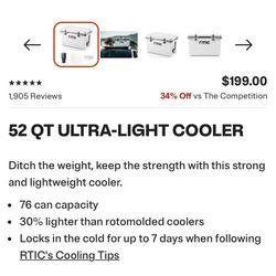 RTIC Ultra Light Cooler