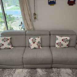 3 seat power recliner sofa