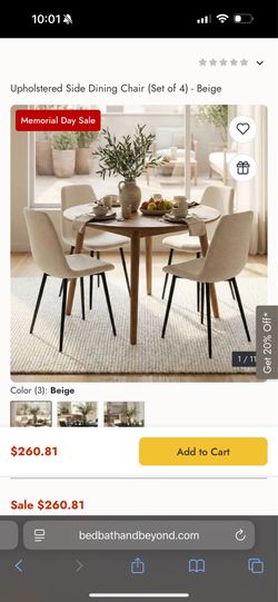 Beautiful Clean Dining Chairs