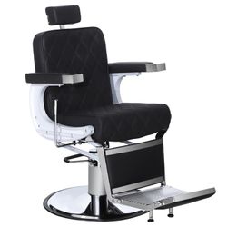 All Black Hydraulic Barber Salon Chair Model 3825
