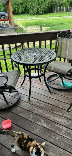 Patio table two chairs