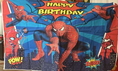 Spider Man BackDrop/ Party Banner