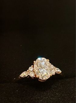 Handmade 14K Rose Gold Moissanite Ring — $700 OBO