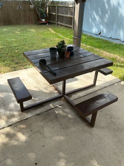 Custom metal table