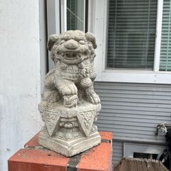 Temple Foo Dog Statue 