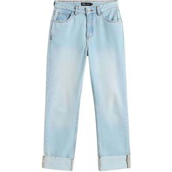 Vans Annabelle Straight Leg Denim Jeans Pants Women 26x26 Light Blue Wash New