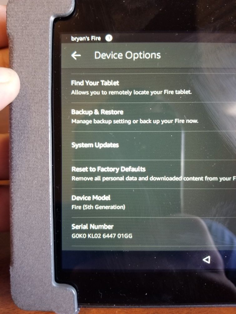 Amazon fire (generation 5) Tablet