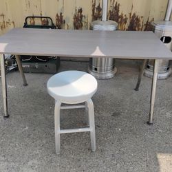 Ikea Adjustable Tilt Drafting Table 6 Ft And Metal Swivel Rocker