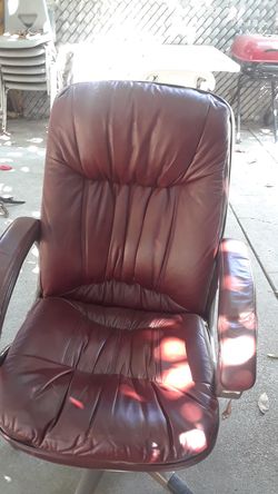 Leather office chair