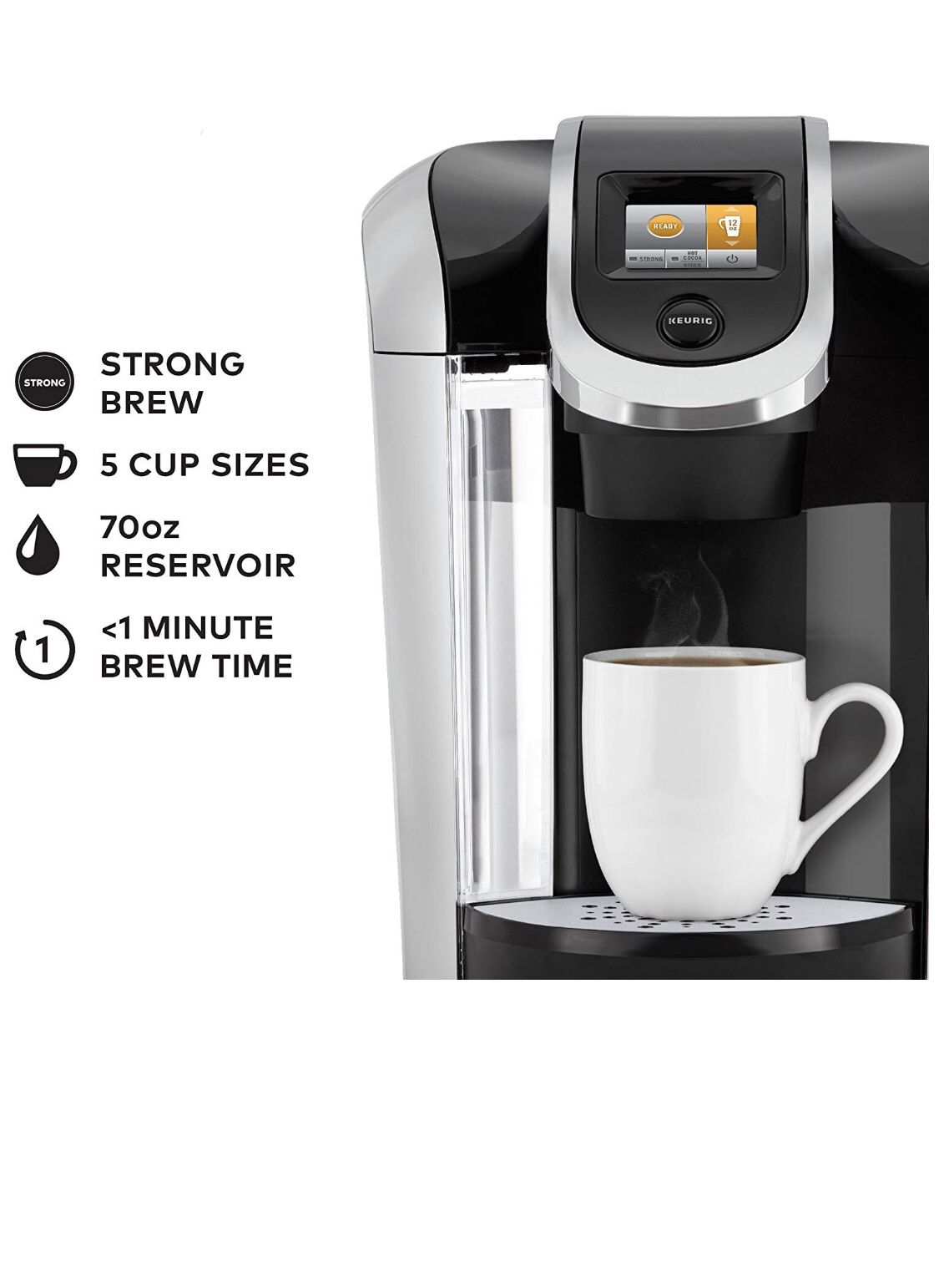 Keurig coffee maker with brand new coffee filter and water filter