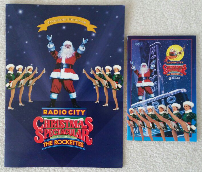Rockettes Christmas Spectacular stagebill and souvenir program 1997