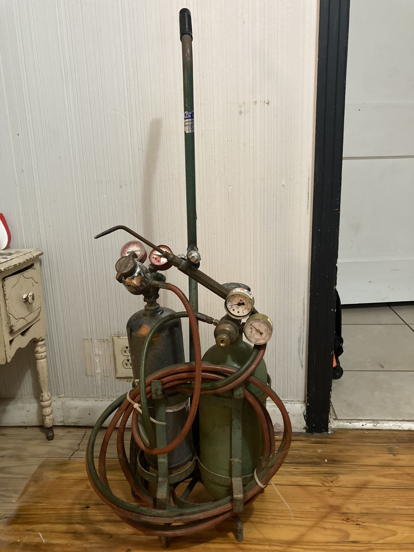 hvac torch set with hose regulator and holders for Sale in San Antonio