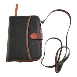 VTG Dooney Bourke Planner Zip Along Purse Notebook Agenda All Weather Leather