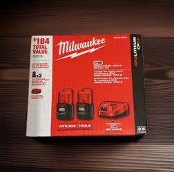 Milwaukee M12 REDLITHIUM CP2.0 Starter Kit