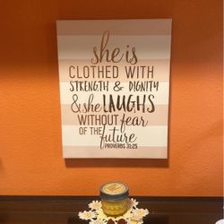 Home Decor/Sweet Bible Scripture frame 