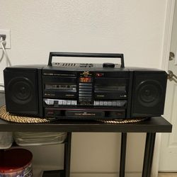 JVC boombox PC-V88 the radio and cassette A work ,cassette B was playing and stopped.very clean unit 