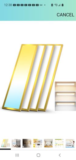 Lamps LED 1'x4' 2pack  Flat Panel Mount 5500 Lumens 