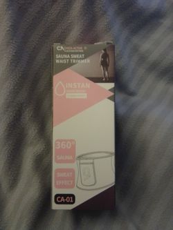 Chick-Active Sauna Sweat Waist Trimmer - White-Size- medium