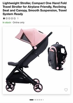 Brand New Baby Stroller Lightweight Stroller, Compact One Hand Fold Travel Stroller for Airplane Friendly