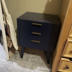 Blue End Tables Or Nightstands (set Of Two)