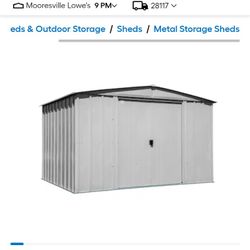 8×10 Metal Shed 
