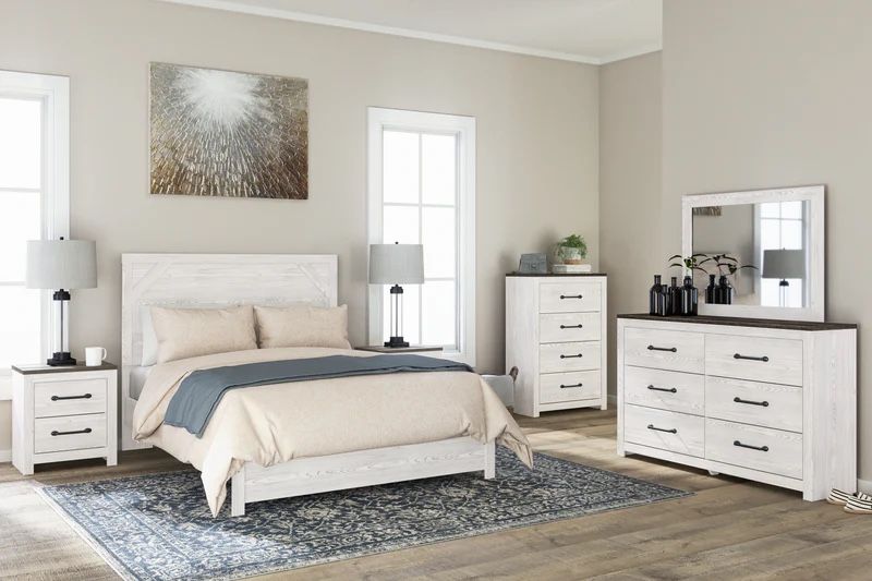 Chalk Queen Bedroom - With Gray Accent Top