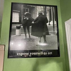 Expose yourself to art photo framed
