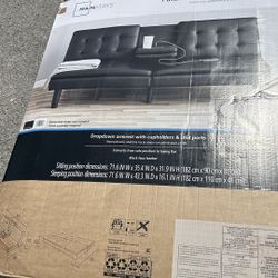 Mainstays Futon with Cupholder & USB New 