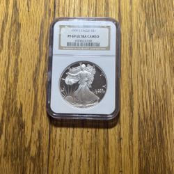 1990 American Eagle Silver Dollar Proof  Ultra Cameo 