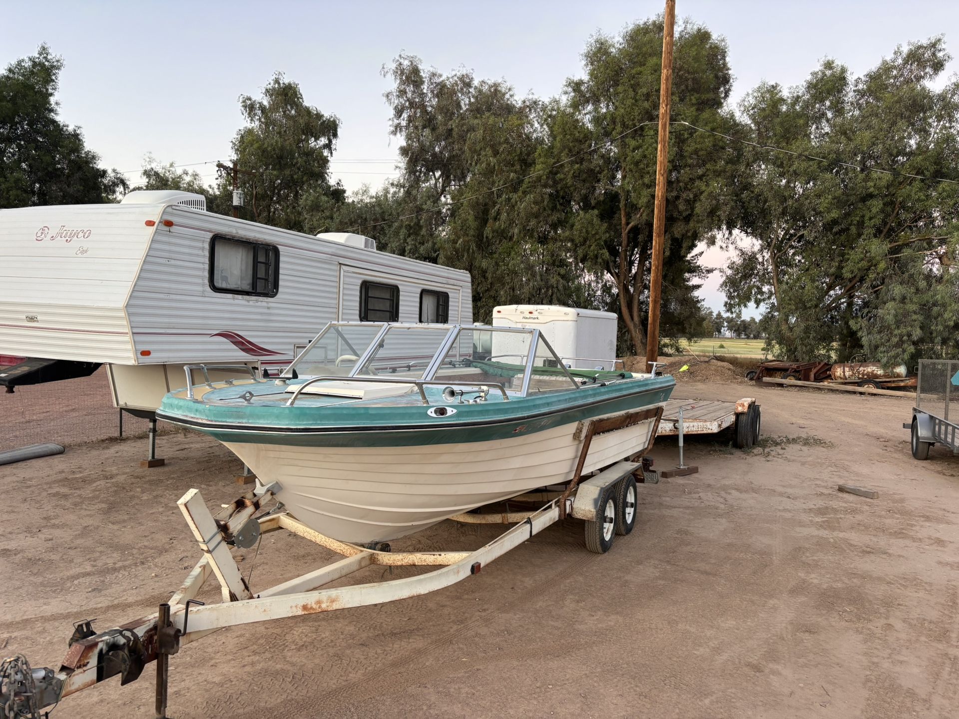 Boat and trailer