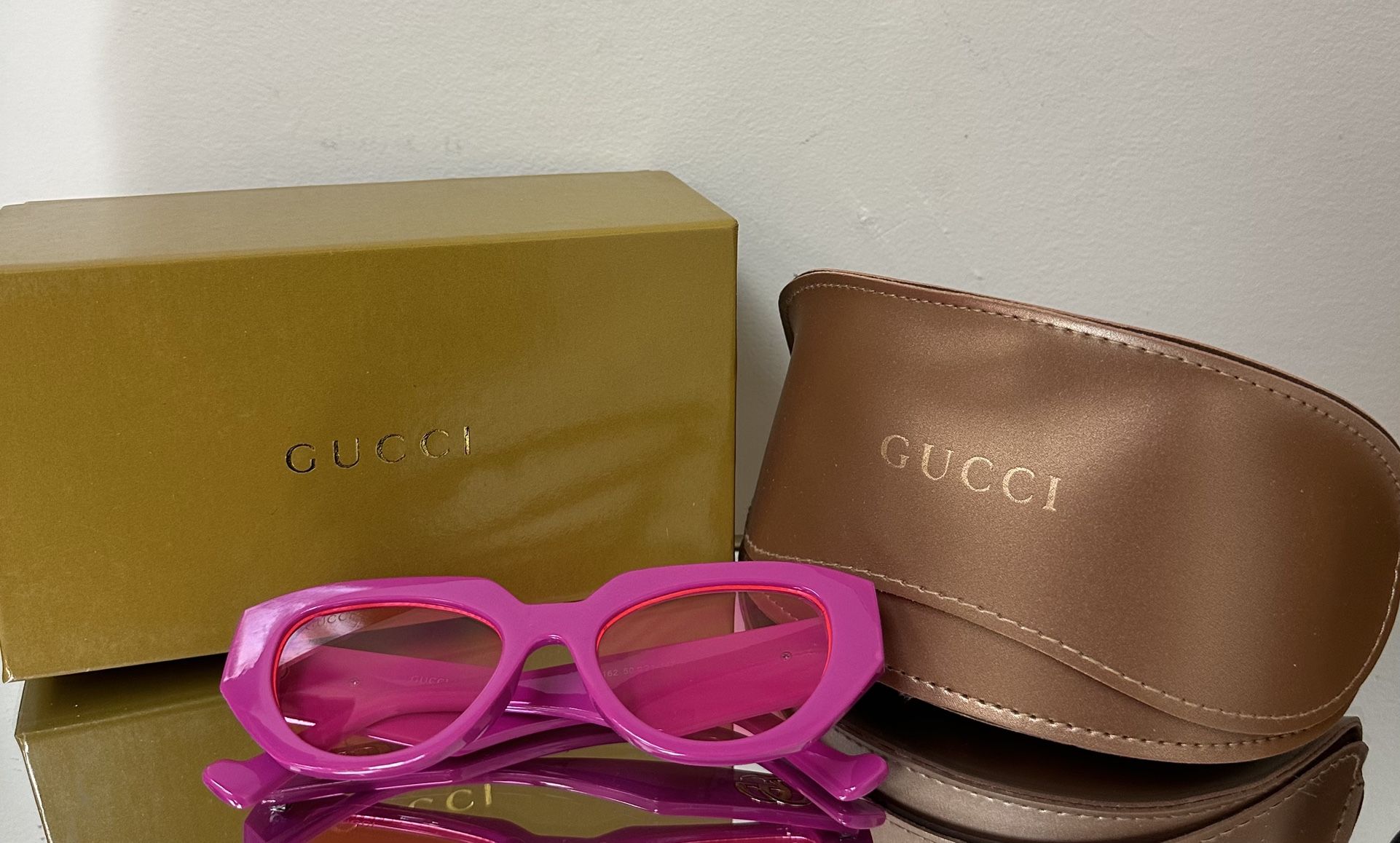 Gucci Sunglasses, Hot Pink, New