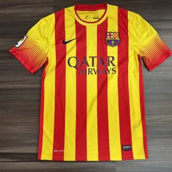 Nike Barcelona Migenes #4 2013/14 Away Soccer Football Jersey 532823-703 Men’s S 