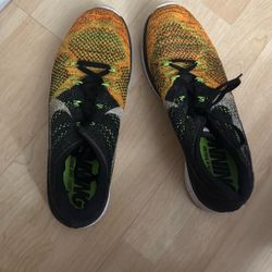 Nike Flyknit Lunar 3 Black Electric Green Men’s Size 13