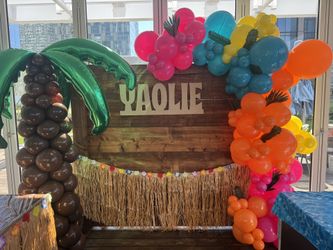 Hawaiian Theme Backdrop 