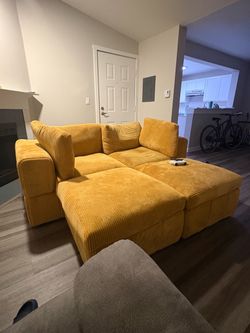Laurynn Corduroy U-Shaped Sectional